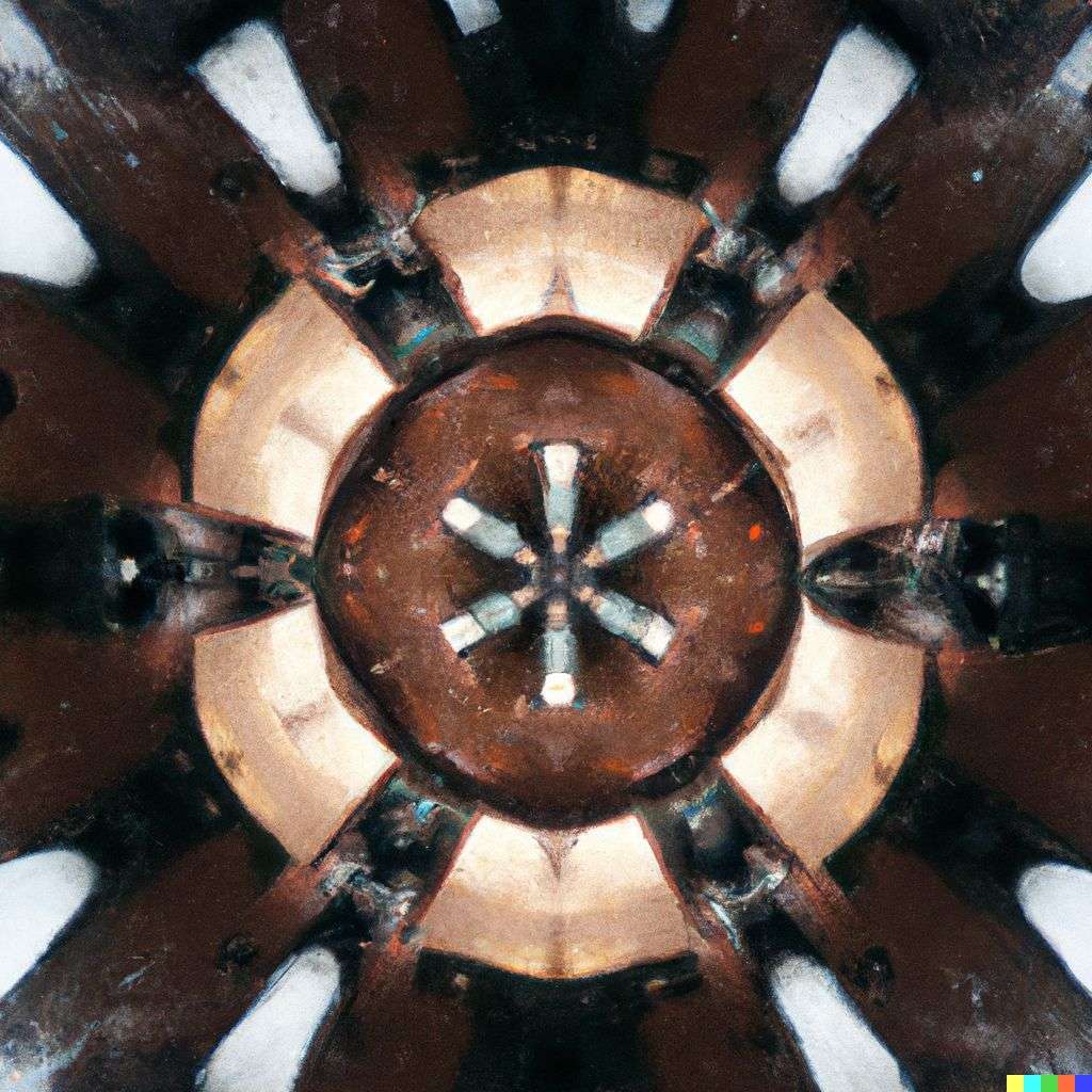 a horse as viewed through a kaleidoscope